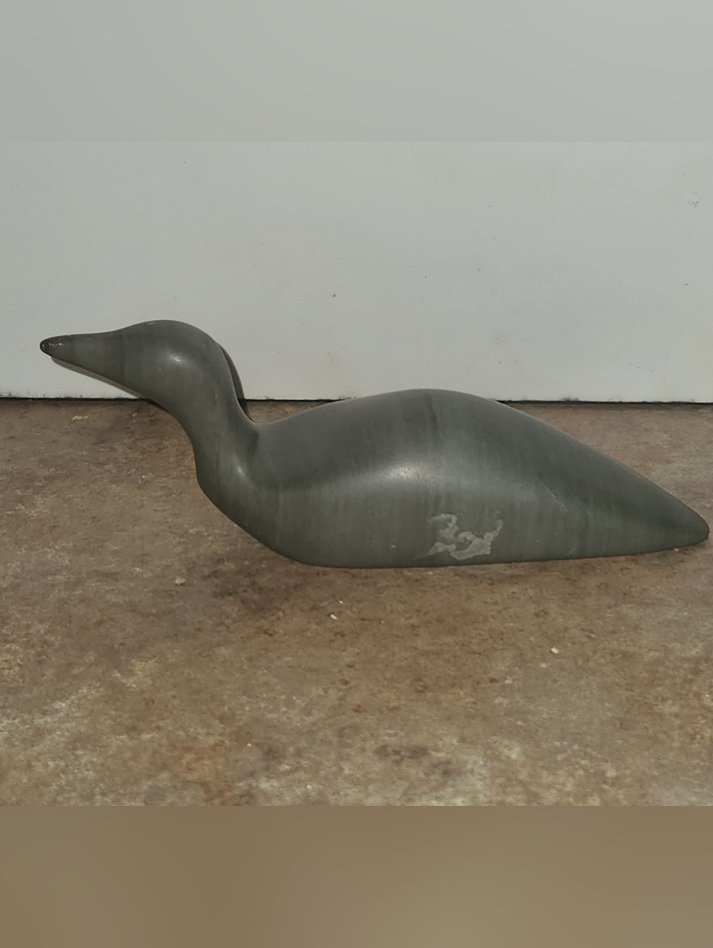 Small Handcarved Sculpture Inuit Artust Signed Artist: Joe Sanikiluaq
